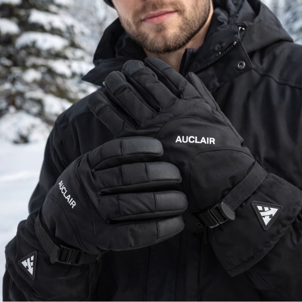 Auclair Frost Winter Gloves Black Adult XL – 3M Thinsulate, Water Resistant